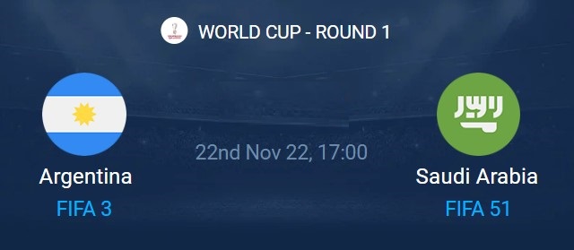 Soi kèo bóng đá W88.ws – Argentina vs Ả Rập Saudi, 22/11/2022 – Giải World Cup